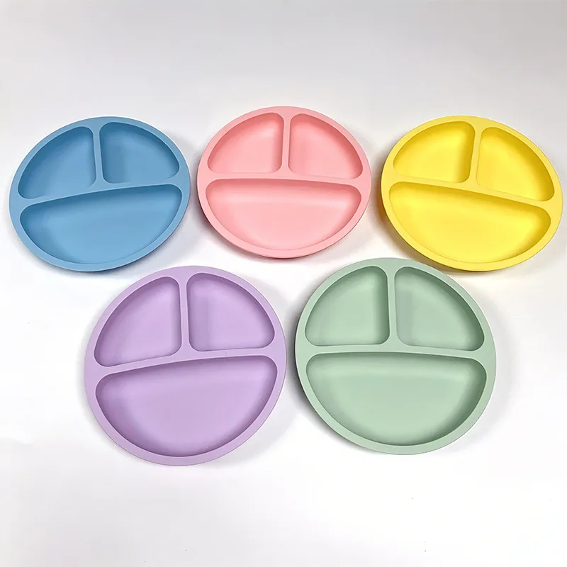 Piatti per alimenti in silicone per bambini